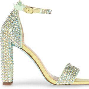 Betsy Johnson Size 7.5 Rhinestone Heels Brand New